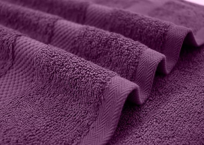 DAN RIVER Bath Towels Set of 4, 27 x 54 Inches, 100% Cotton, Larger & Lighter