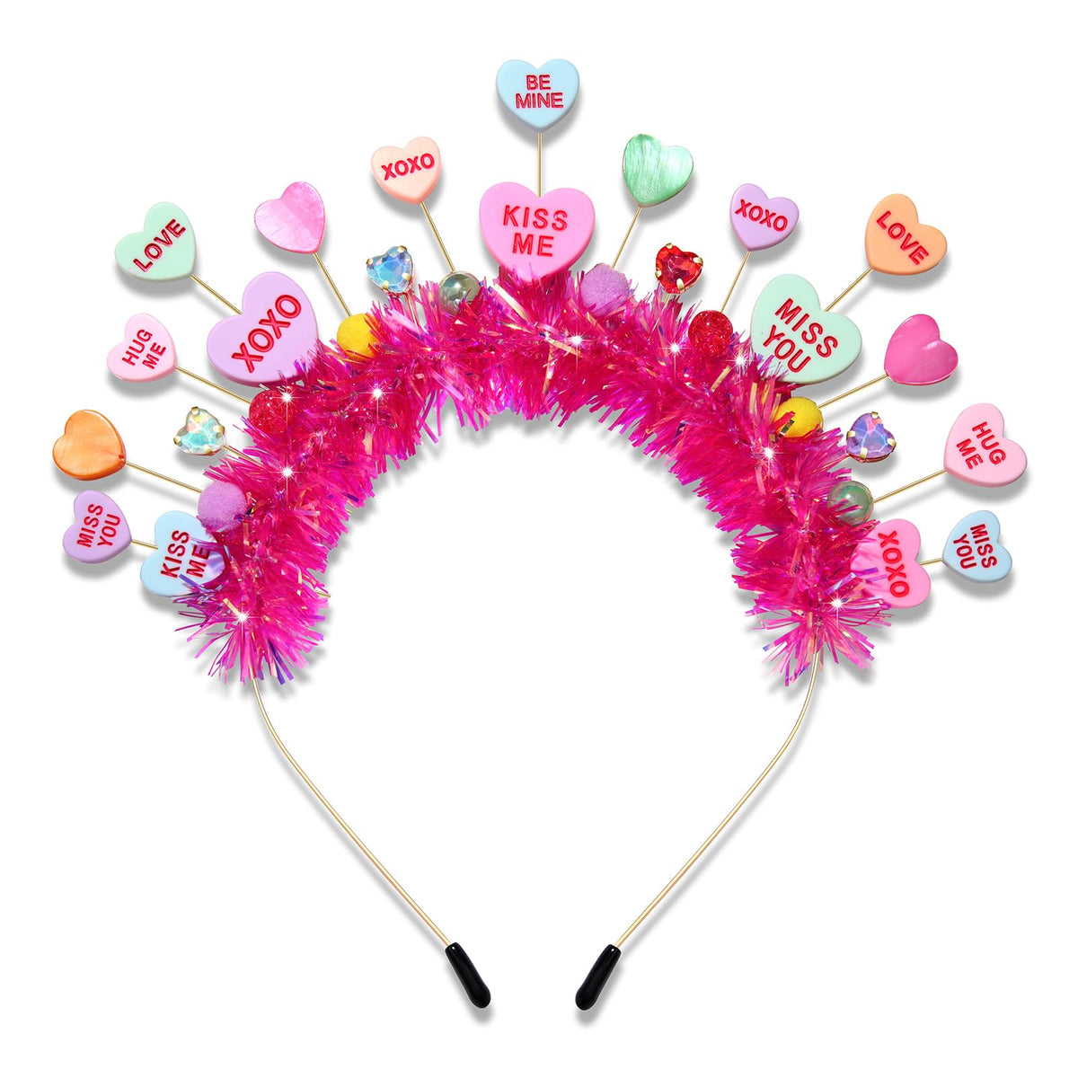 NVENF Candy Headband Costume Accessories Christmas Candy Cane Lollipop Headbands Candy Costume Halloween Holiday Christmas Outfits for Women Party Favors Gifts (Pattern M)