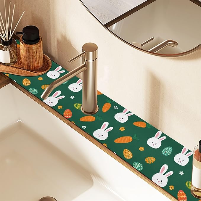 Kitchen Sink Splash Guard 1 PC 30 Inch Sink Faucet Mat Splash Guard