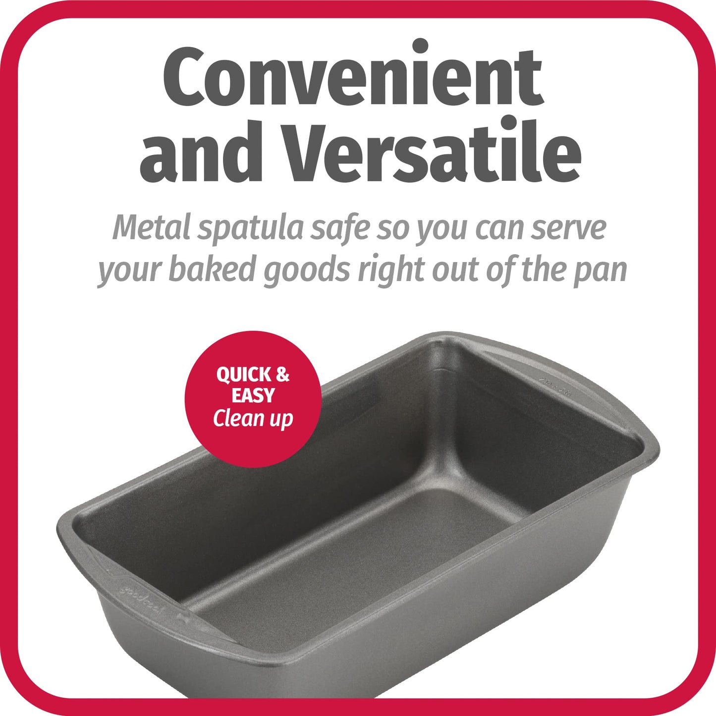 GoodCook Everyday Non-Stick 9” x 5” Bread Loaf Pan – Loaf Bread Pan for Baking, Steel Bread Baking Supplies, Baking Pans for Meatloaf, Breads, Cakes, Brownies, Lasagnas, Casseroles