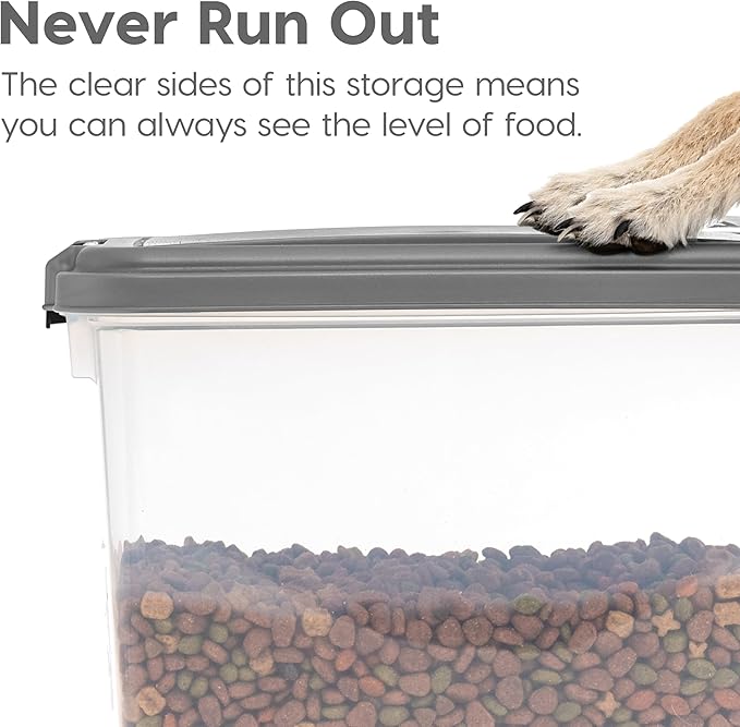 IRIS USA 30 lbs & 11 lbs Combo Airtight Dog Food Storage Container, Stackable