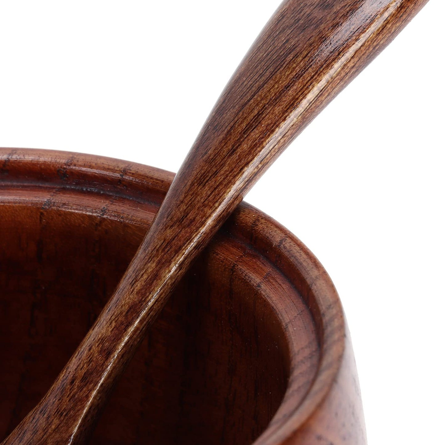 Gsycle Salt Cellar, 2set Spice Jar Spice Box Salt Container Wood Salt Bowl Salt and Pepper Bowls with Lid and Spoon Salt Wooden Bowl with Lid