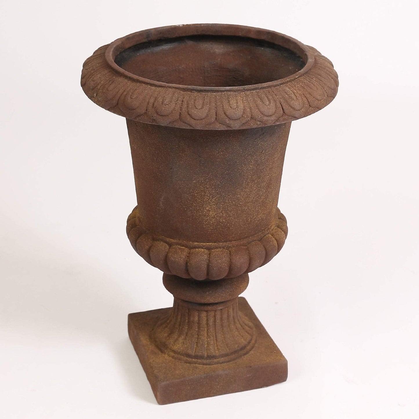 Misc Classic Bronze Urn Planter Brown Traditional Round Handmade