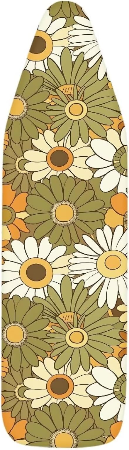 Hippie Flower Print Ironing Board Cover and Pad Thick Padding Standard Size