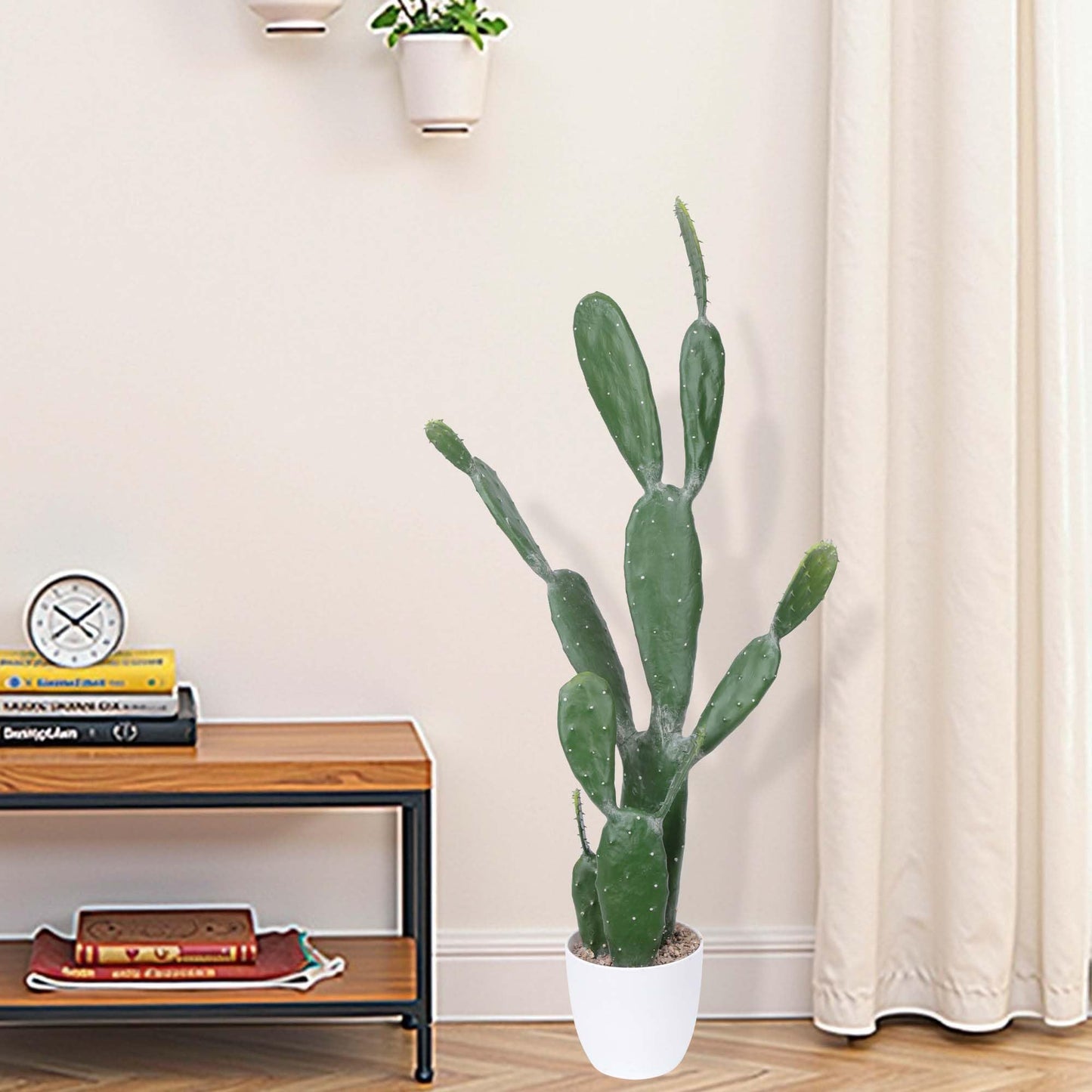 Yinleus 35Inch Artificial Cactus Faux Cacti Fake Cactus Saguaro Potted Plants for Indoor Outdoor Home Offices Store Decoration
