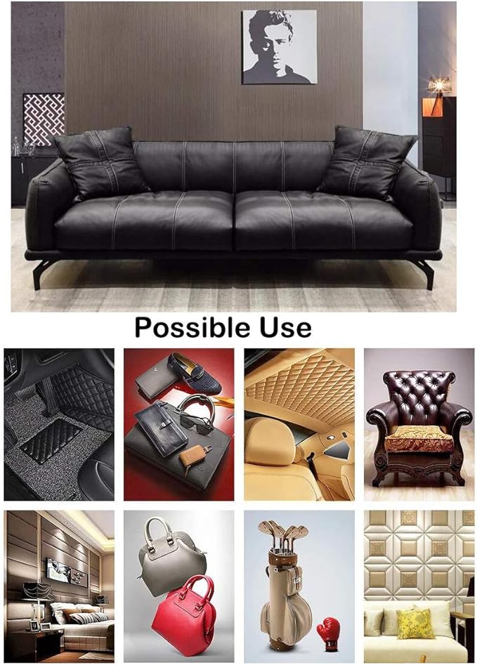 Wento Thick Faux Leather Fabric Soft Skin Grain PU Leather