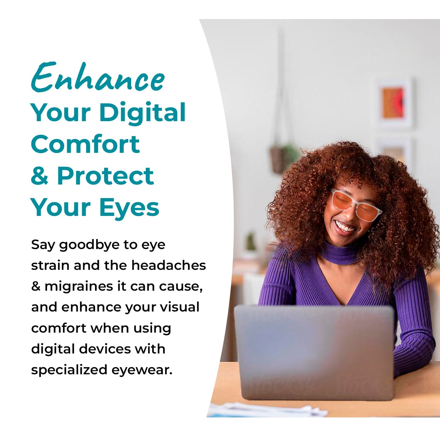 Sleep ZM Blue Light Blocking Glasses for Women + Men - Better Sleep + Anti Eye Strain Protection - Computer Screens & Gaming - Crystal Wayfarer - 99% Night-time Amber Lens