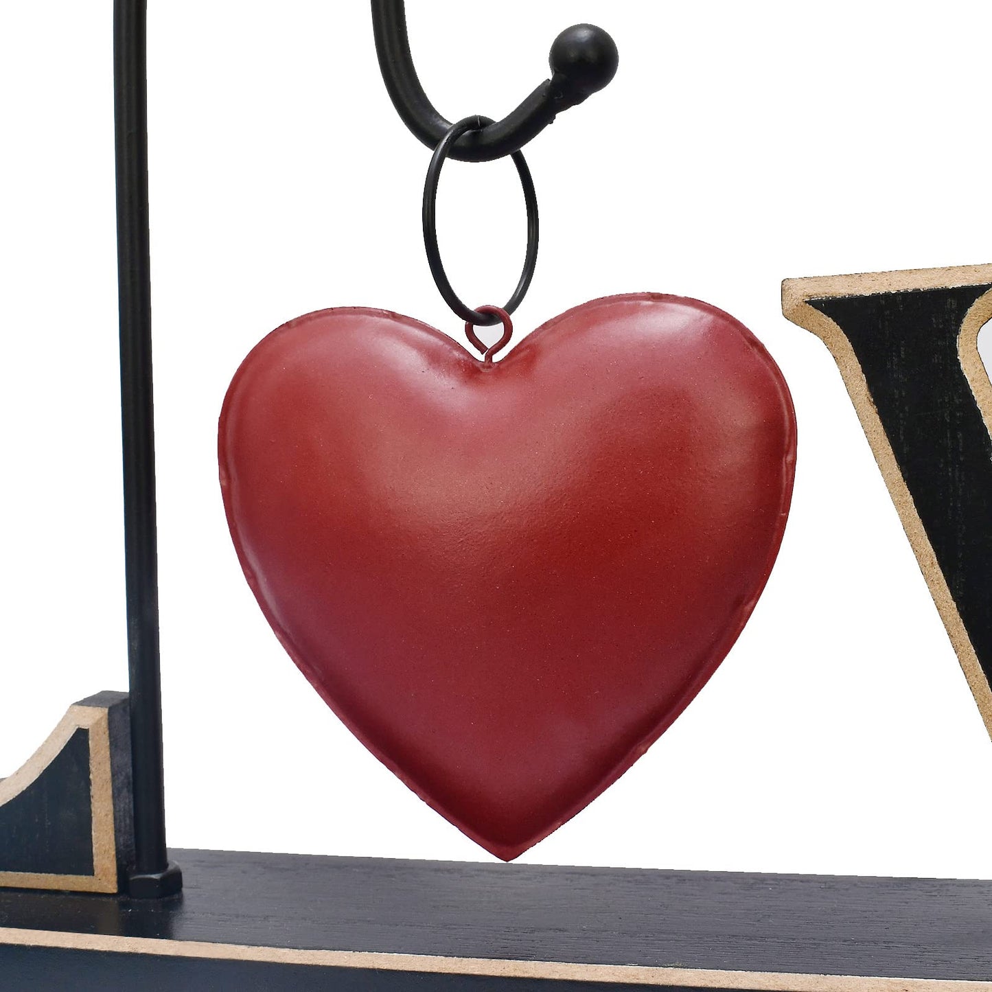 Rustic Wood Love Sign Table Top Decor Freestanding Cutout Block Letter Centerpiece Decorative Word Sign Shelf Mantel Fireplace Decor Wedding Christmas Mother's Day Gift