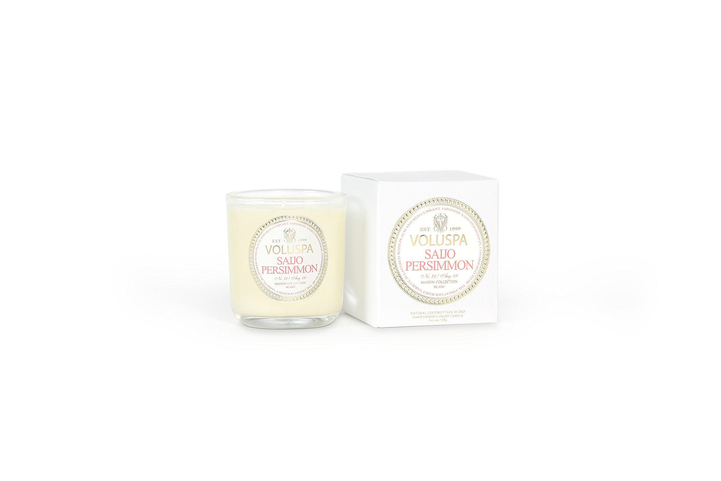 Voluspa Classic Boxed Votive Candle, Saijo Persimmon, 3 Ounce