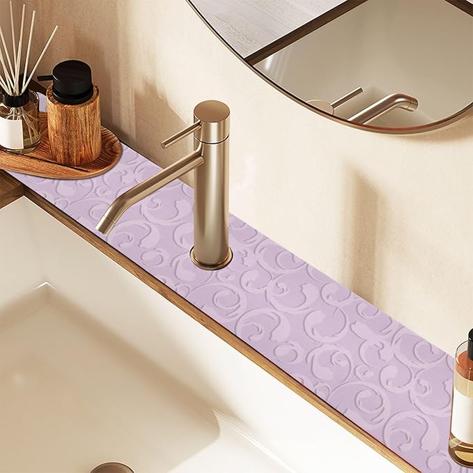 Kitchen Sink Splash Guard 1 PC 30 Inch Sink Faucet Mat Splash Guard