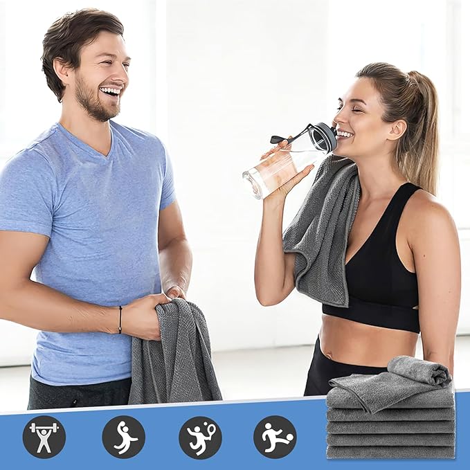 24 Pack Gym Towels Set