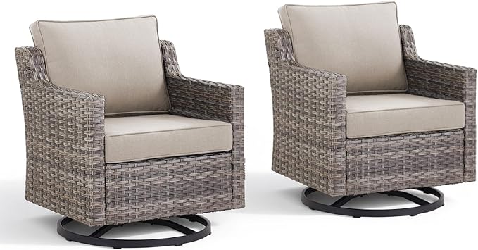 Outdoor Swivel Rocker Patio Chairs-High Back Wicker Swivel Rocker Patio Chairs