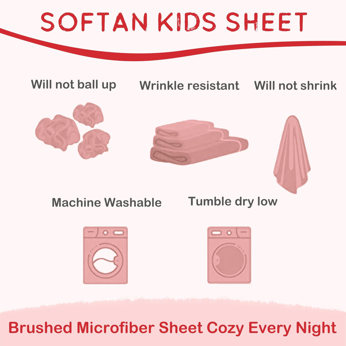 Softan Kids Bed Sheet Set, Boys Full Size Sheets, Microfiber Kids Fitted Sheet and Pillowcase, Breathable and Silky Soft, 4 Piece Fire Engines Printed Full Bed Sheet