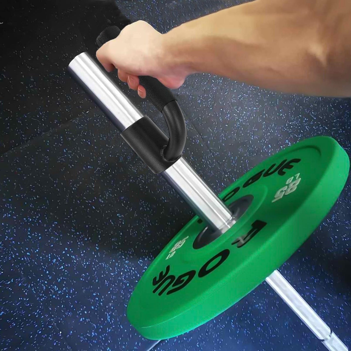 Luwint Single Arm Row, Solid Steel 1-Leg Landmine Handle Attachment for 2-Inch Olympic Bar, Home Gym Equipment for Tricep Back Workout