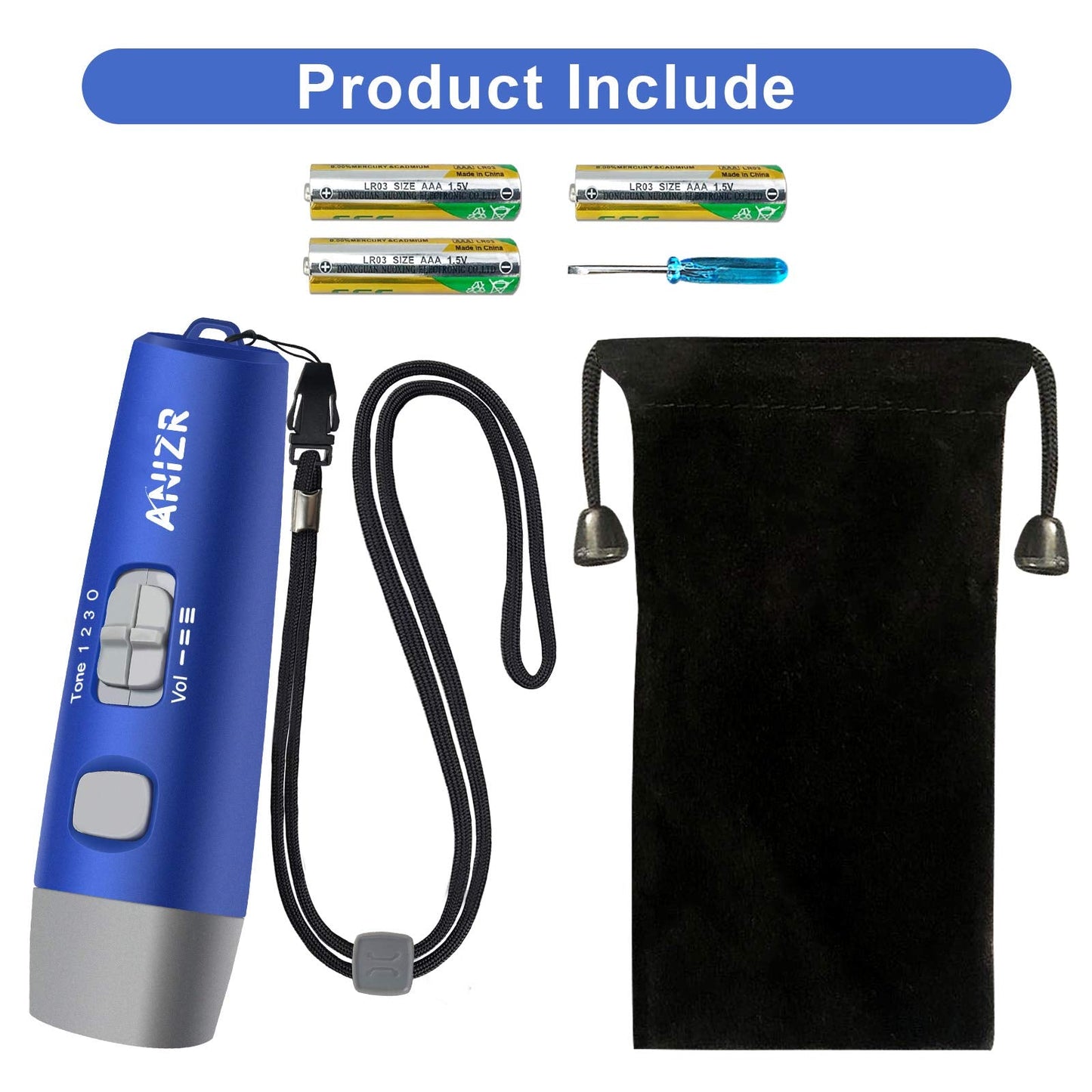 ANIZR Electronic Whistles with Lanyard,Adjustable 3 Tone & 3 High Volume Hand Emergency Whistle Basketball Referee Whistle for Coach,Teacher,Police,Outdoor Camping Boating Hiking(with Battery)