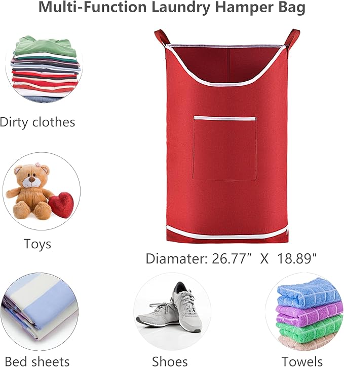 Hanging Laundry Hamper Bag Behind Door Hampers