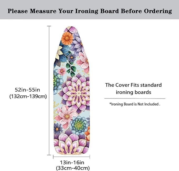 ZDCUSTOM Ironing Board Cover Replacement Scorch and Stain Resistant Ironing