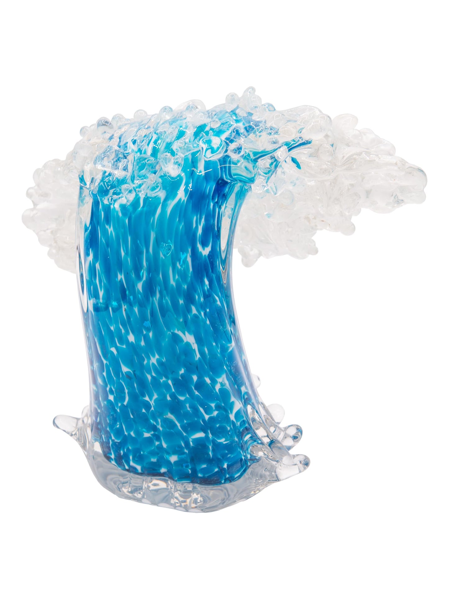 Dale Tiffany Art Glass Sculpture 8.5" Tall Laguna Wave Handcrafted Murano-Style Sculpture for Home Décor, Living Room, Bed Room, Home Office and Gift