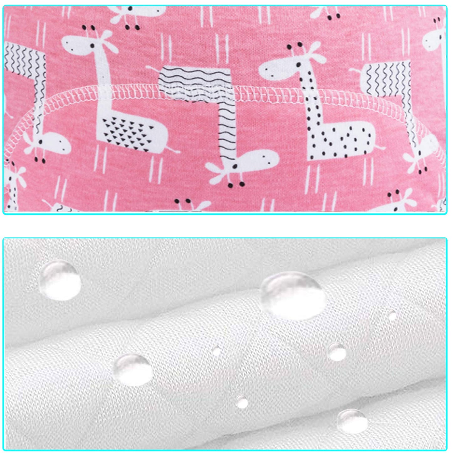 JackLoveBriefs Potty Training Pants for Girls, Learning Designs Training Underwear Pants 2-3T, 7 Packs