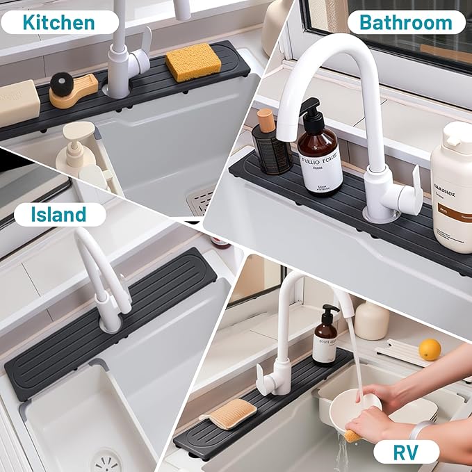 Stone Faucet Mat for Kitchen Sink