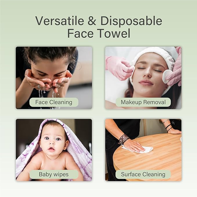 Unifree Facial Towels I Towelettes I Dry Wipes I Makeup Remover I Facial