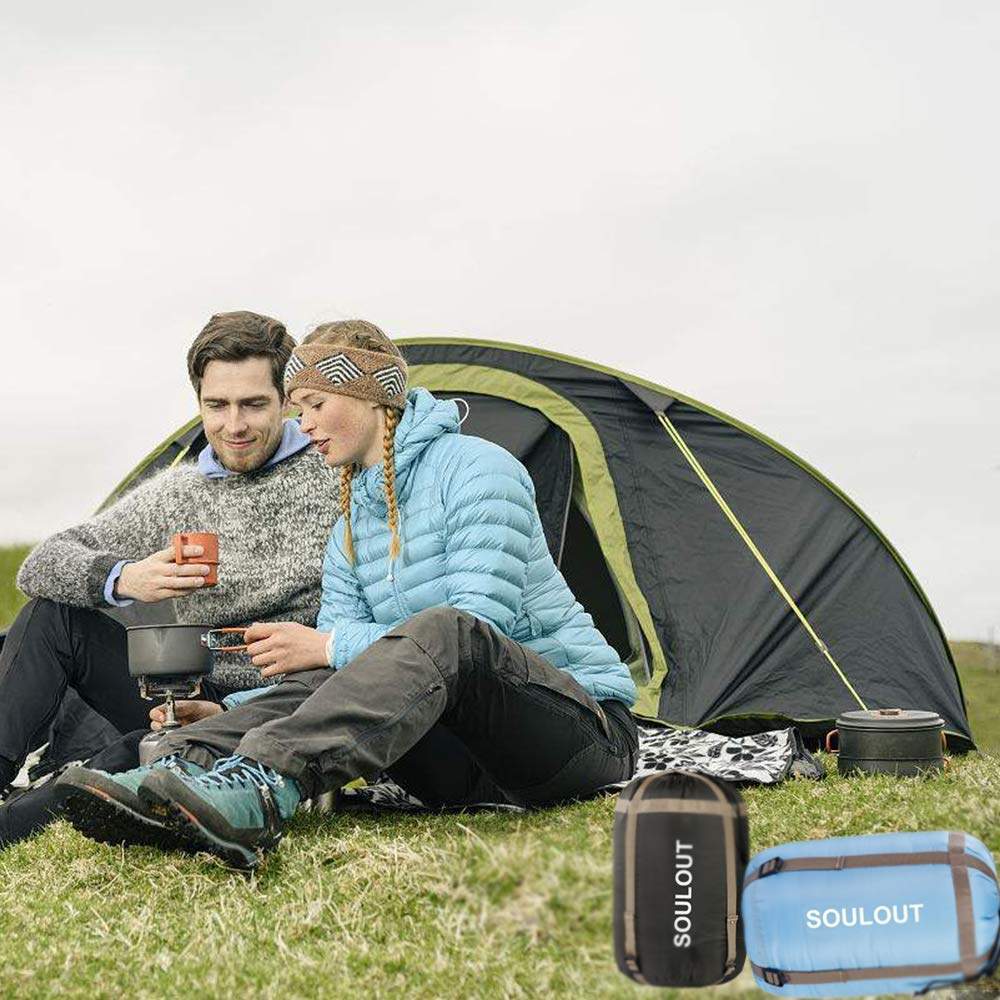 3-4 Season Sleeping Bag for Adults & Kids, Lightweight Warm Cold Weather Camping Bag with Waterproof Compression Sack – Portable for Hiking, Backpacking, Traveling & Outdoor Adventures (Dark Gray)