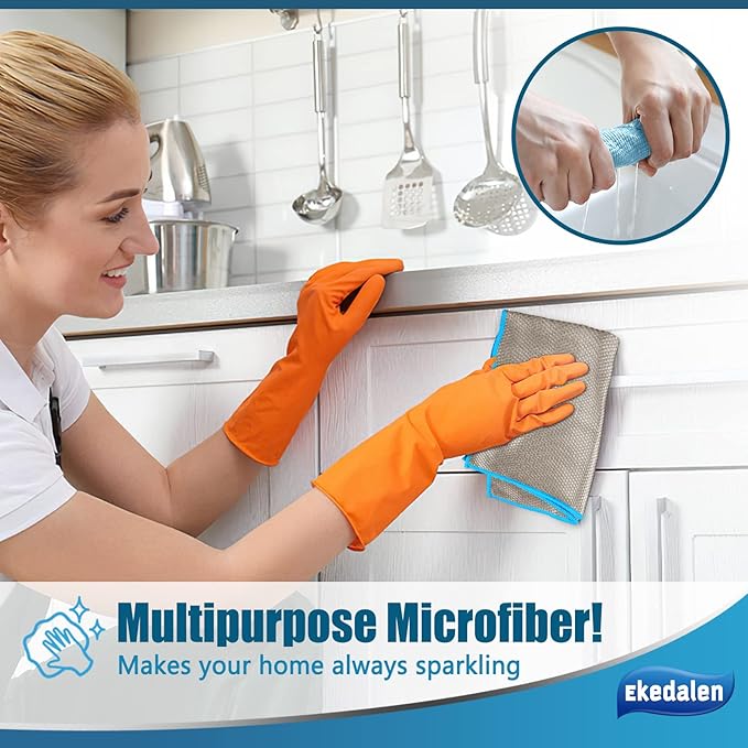 Microfiber Cleaning Cloth Lint Free Glass Cleaner Window Polishing Streak Free