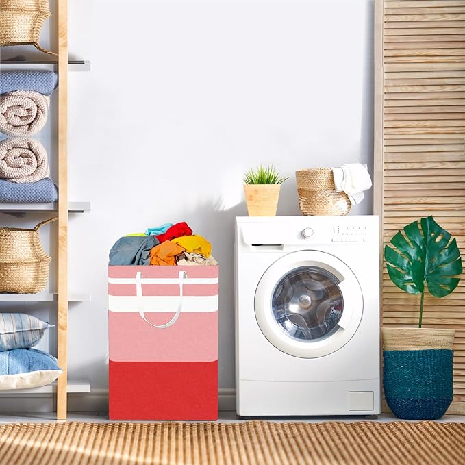 2-Pack Foldable Laundry Basket, Large Laundry Baskets