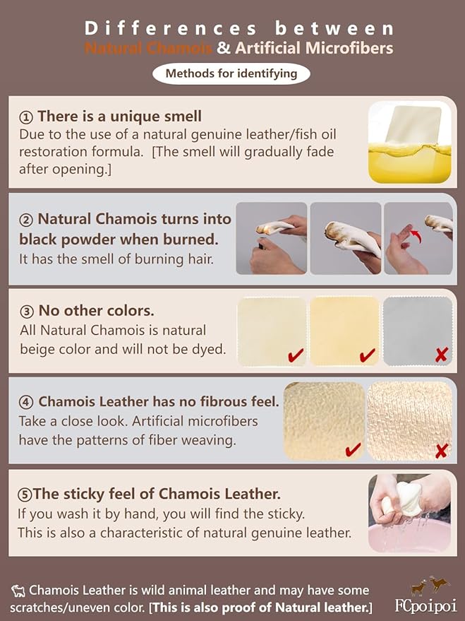 Glasses Cleaning Cloth Chamois Leather Natural Premium Cloth, Eye Glass Clean