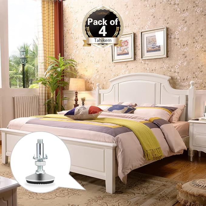 4 Set M10 Adjustable Leveling Feet, Heavy Duty Height Adjuster Furniture