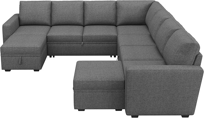 HONBAY Modular Sectional Sleeper Sofa