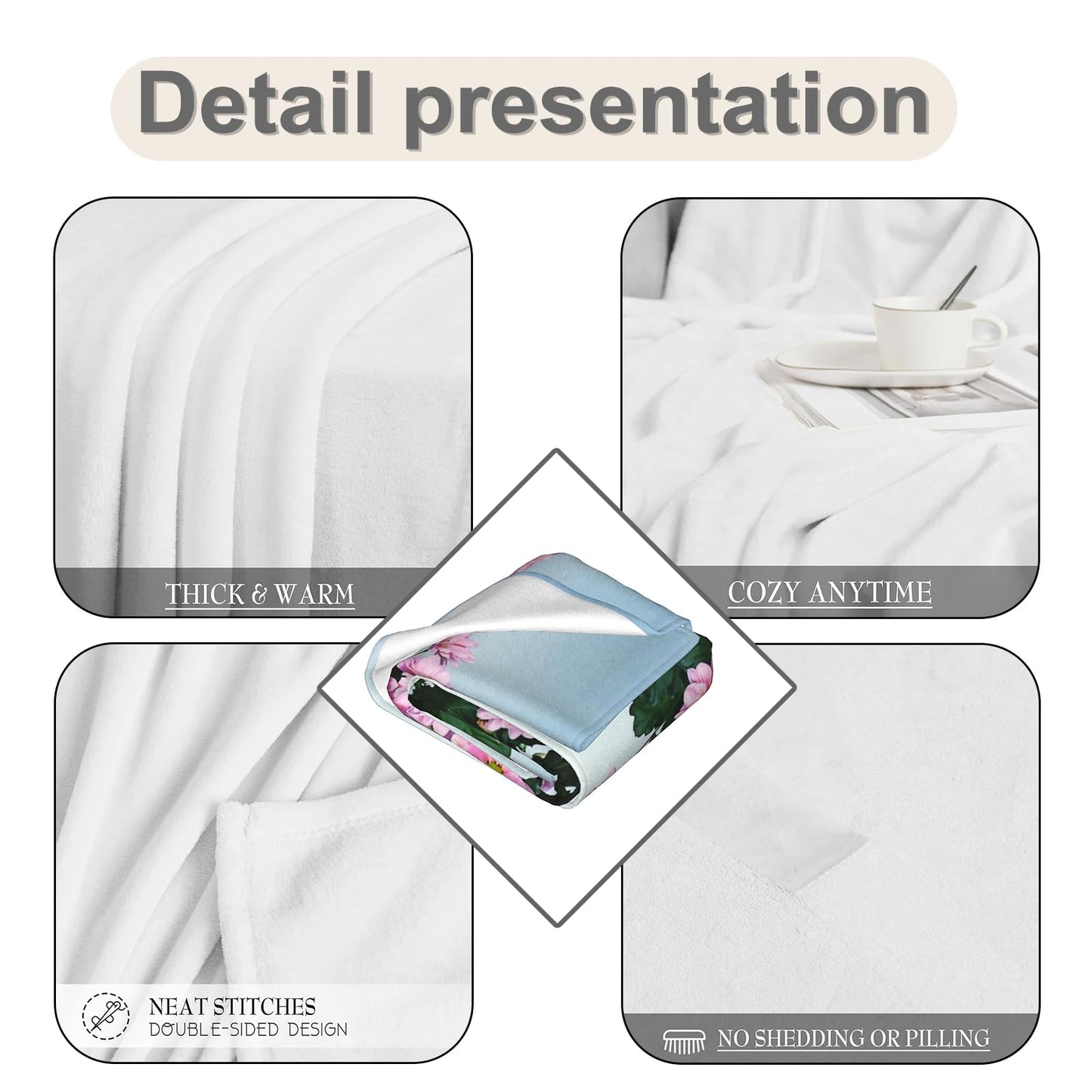 Zeleda Fun Fast Food Blanket,Cute Cartoon Burger and Fries Flannel Throw for Kids,Women,Adults as Gifts,Cozy Soft Blankets for Couch,Bed,Office,Camping,Picnic,Decorative Throws,50x60 Inch