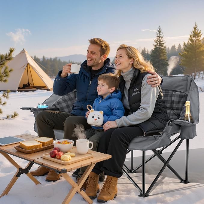 Double Camping Chair Padded 2 Person Camping Chair Camping Loveseat