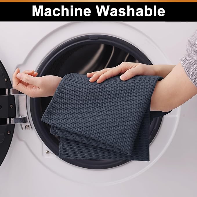 Homaxy 100% Cotton Waffle Weave Kitchen Towels