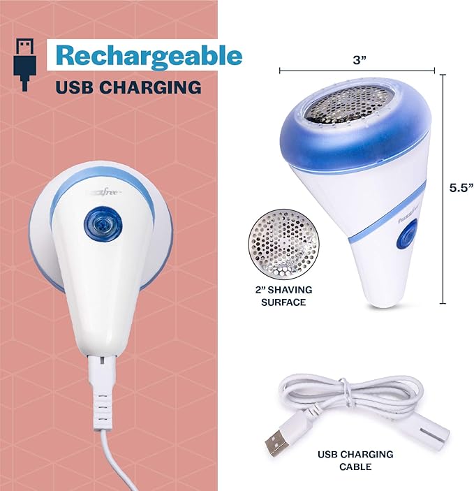 Fuzz Free Electric Fabric Shaver, Rechargeable Lint Remover, Fuzz Pill Clothing