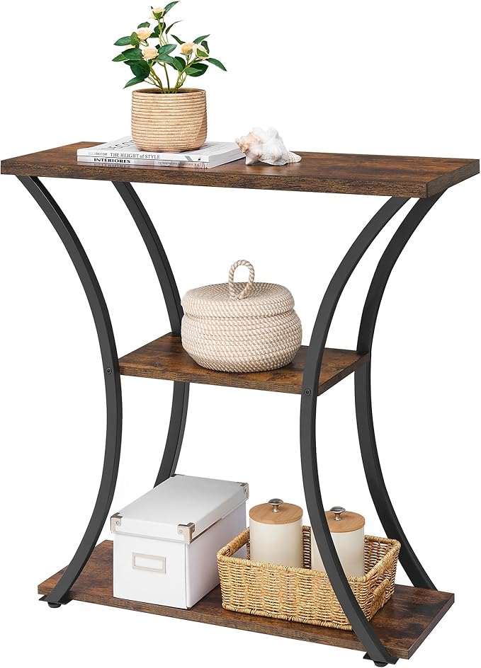 Hoctieon 3 Tier Console Table