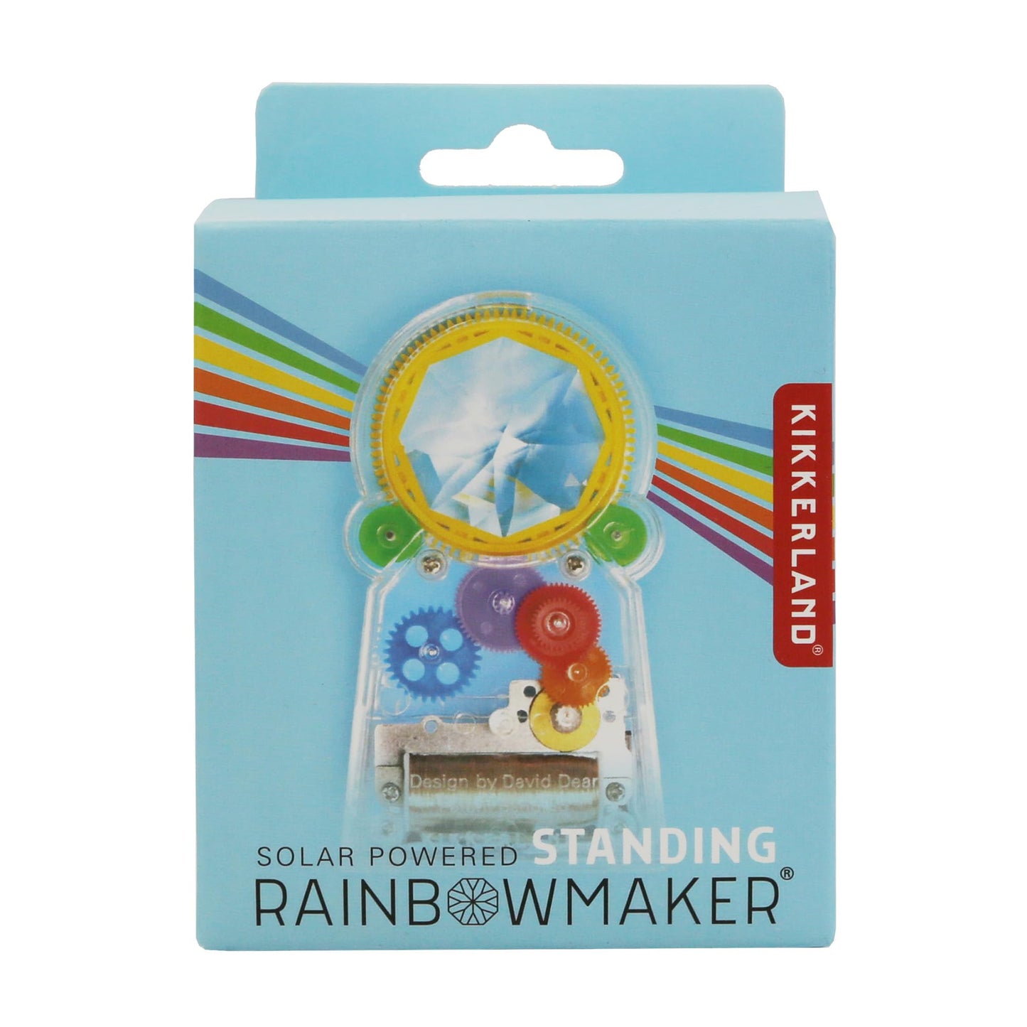 Kikkerland Solar Powered Rainbow Maker – Prism Suncatcher, Fun Home Window Decor – Unique Gift for Christmas & Birthdays – Standing Crystal