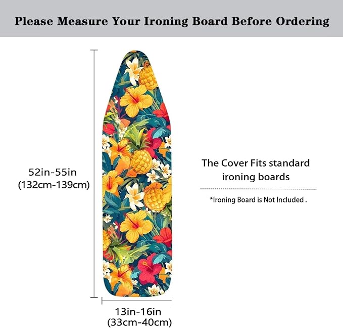 Cute Green Palm Ironing Board Cover and Pad Standard Tabletop Ironing Board