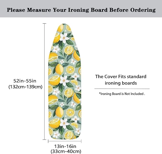 Lemon Ironing Board Cover and Pad
