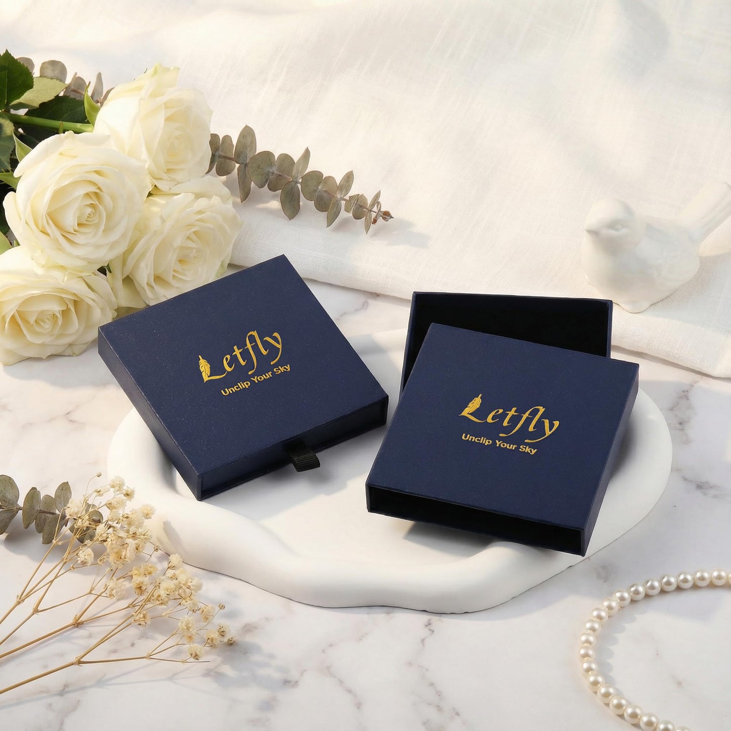 LETFLY Birth Flower Necklaces for Women, 18K Gold Plated Oval Shaped Handmade Floral Pendant, Pressed Flower Necklace Jewelry Gifts Balance