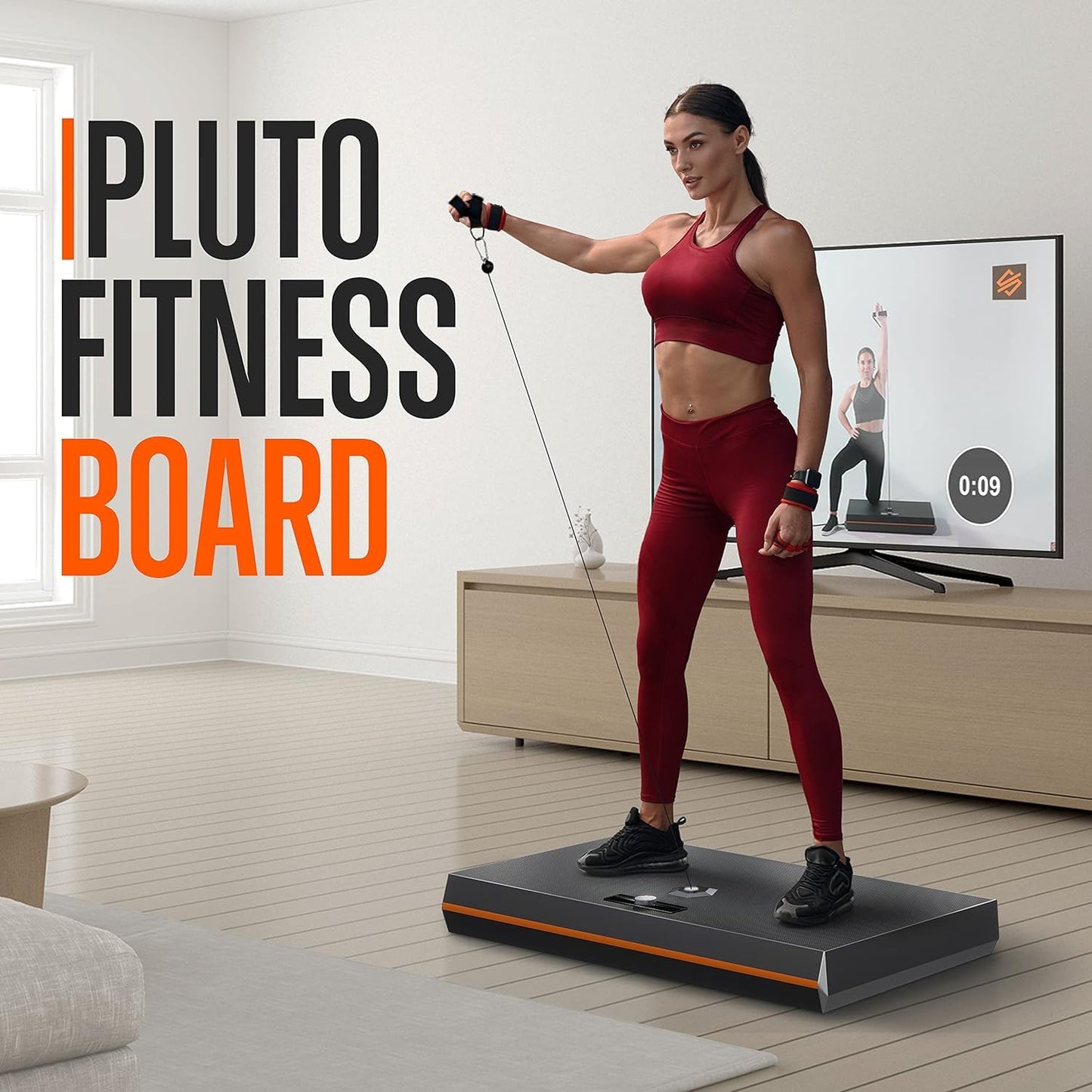 SQUATZ Pluto Home Smart Gym – All-in-One Digital Fitness Machine, 100LB Adjustable Resistance, WiFi & Bluetooth Enabled, Compact Home Gym for Full Body Workouts