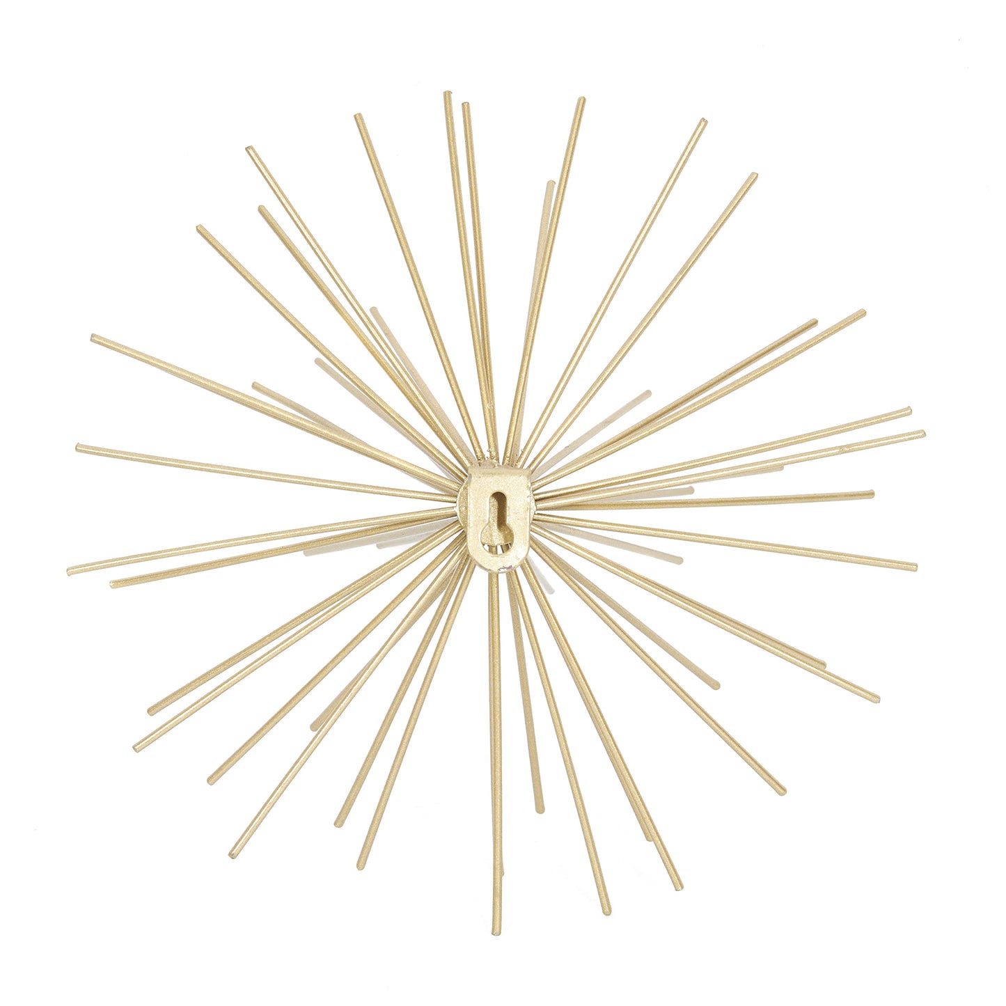Deco 79 Metal Starburst 3D Long Spike Wall Decor, Set of 3 6", 9", 12"W, Gold