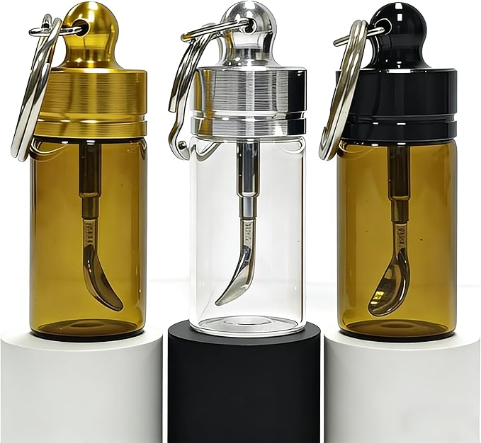 3 Pack Mini Glass Containers