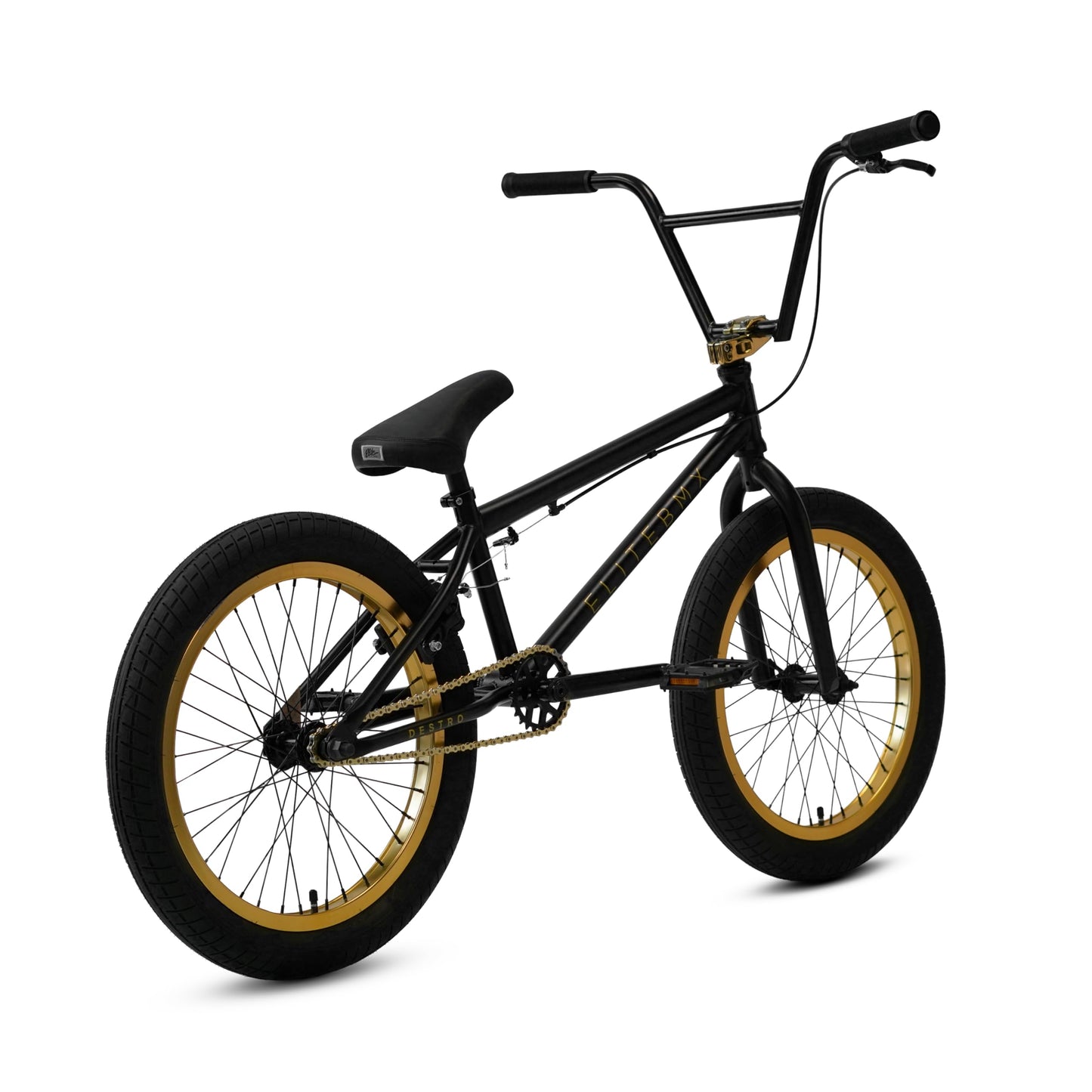 Elite BMX Bicycle 18", 20" & 26" Model Freestyle Bike - 3 Piece Crank (Black Venom OE, 20")