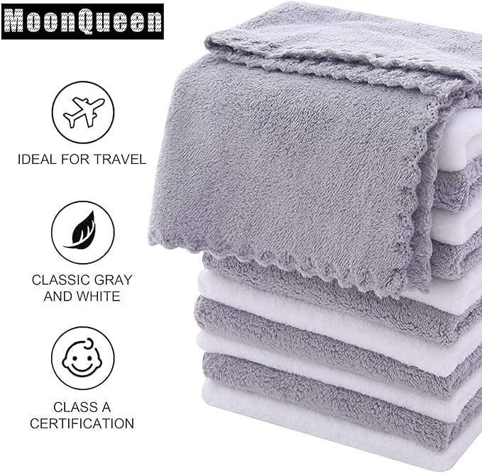 MOONQUEEN 30 Pack Microfiber Face Towel