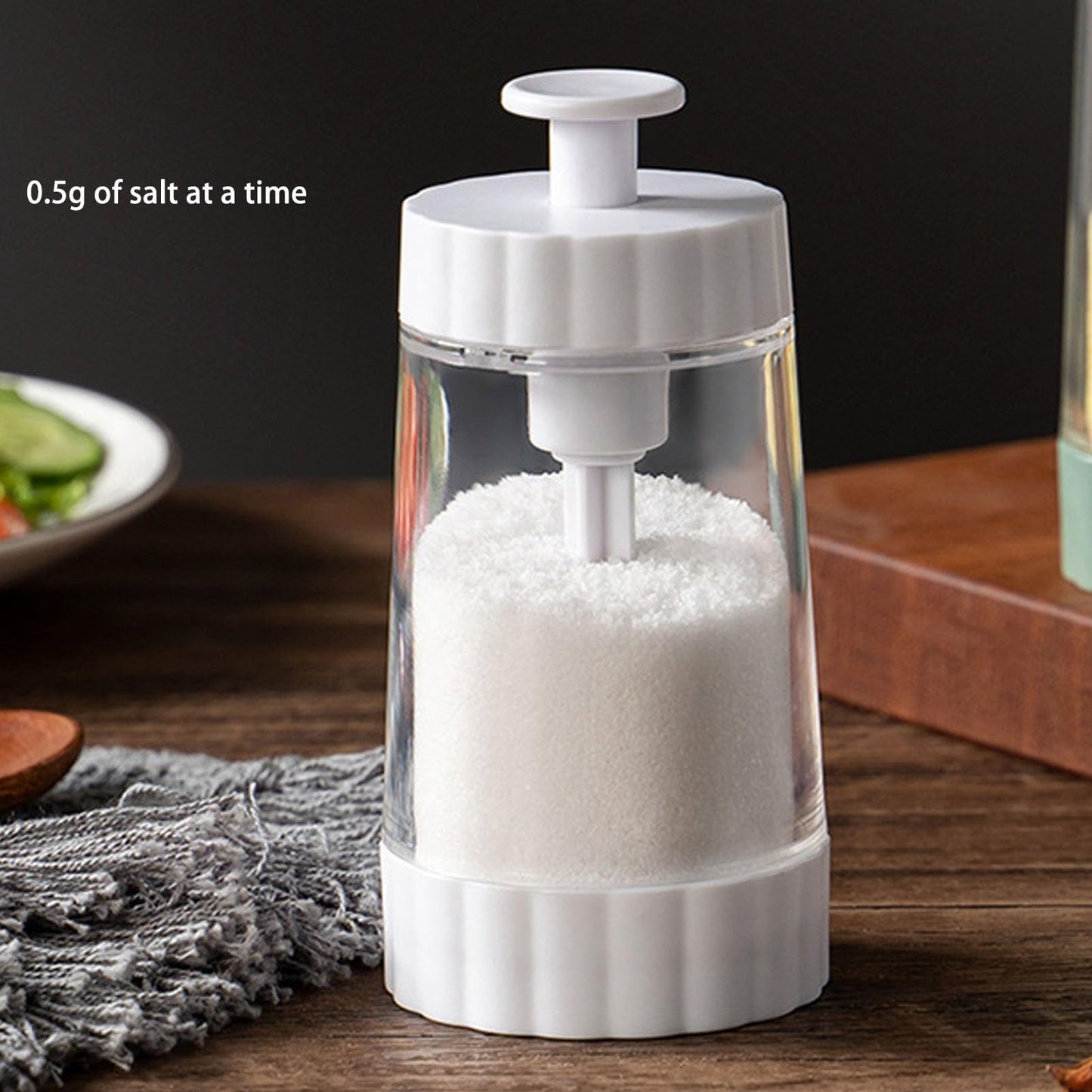 aqxreight Quantitative Salt Shaker 05g Precise Portion Control Metering Dispenser for Salt Seasonings Kitchen Cooking Camping BBQ Household Use
