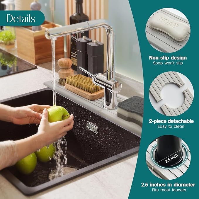 30 Inch Faucet Mat for Kitchen Sink