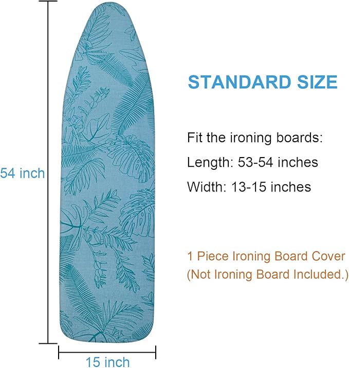 Dalykate Ironing Board Cover and Pad, Thick Padding, Elastic Edge, Scorch &