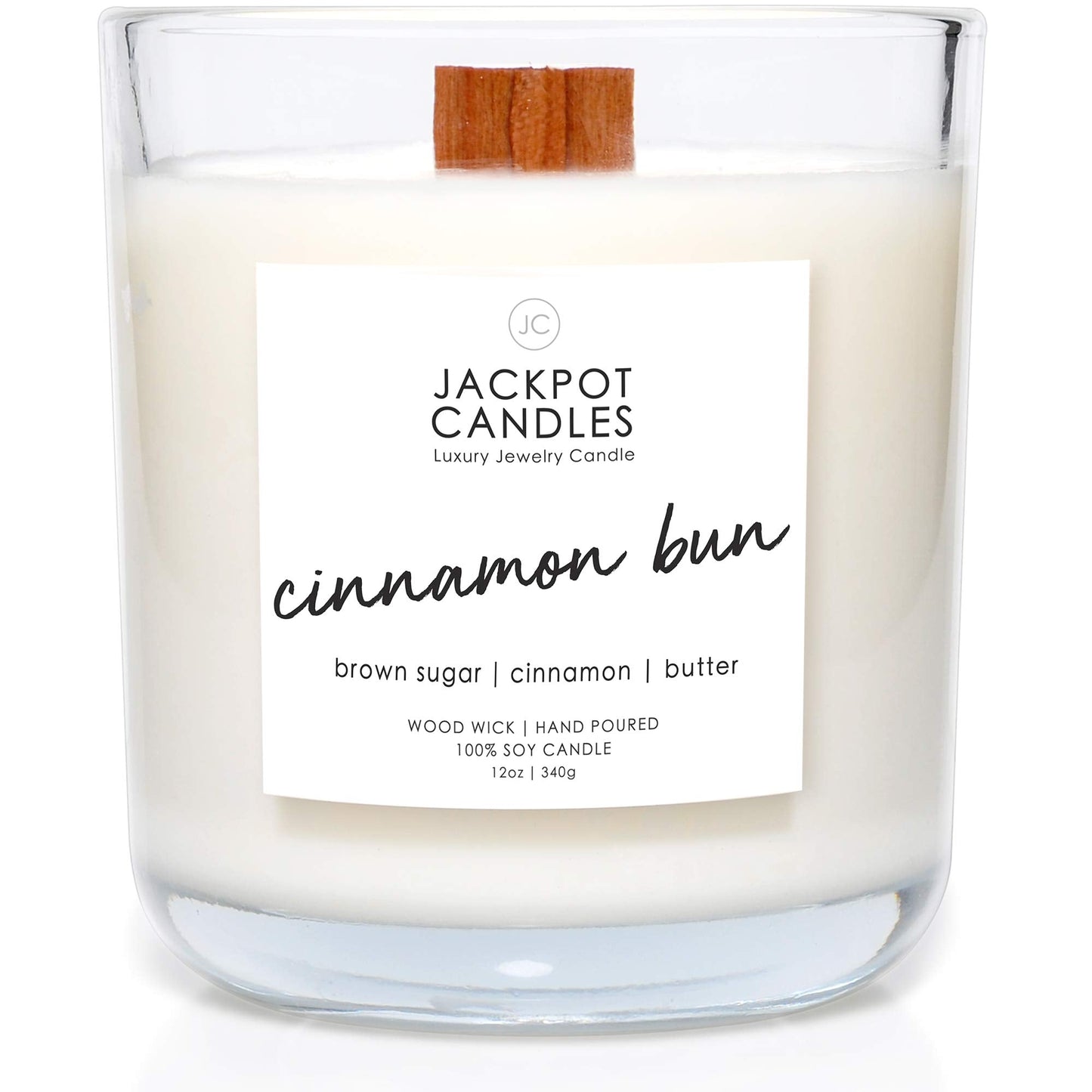 Cinnamon Bun Candle with Ring Inside (Surprise Jewelry Valued at $15 to $5,000) Ring Size 7