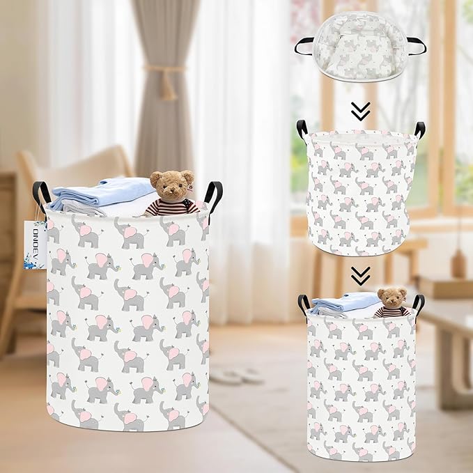 Round waterproof laundry basket, laundry Hampers